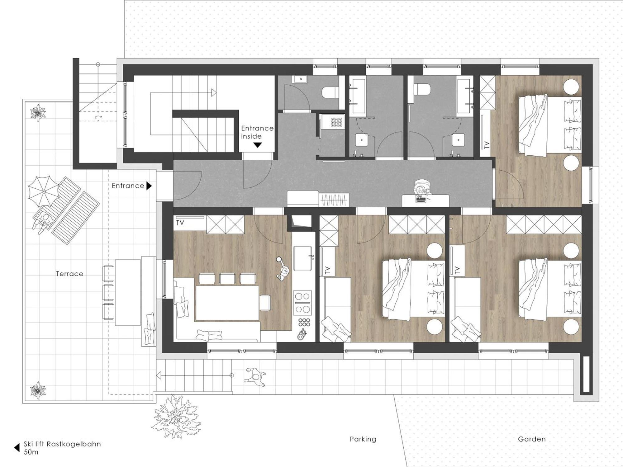 Ferienhaus Evelyn 턱스 외부 사진